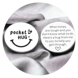 Pockethug met muntje | Tien uitvoeringen