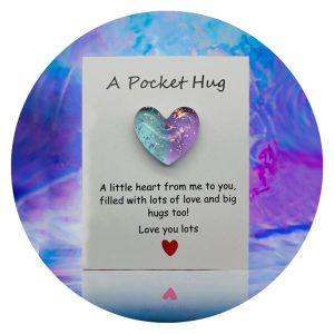 Pockethug | Paars/Blauw hartje