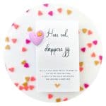 Pocket Hug Dubbel hartje Dappere jij