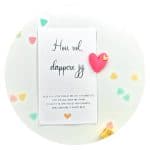 Pocket Hug Dubbel hartje Dappere jij