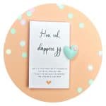 Pocket Hug Dubbel hartje Dappere jij