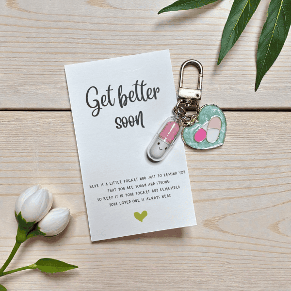 Pocket Hug Get Better Soon - Roze pil