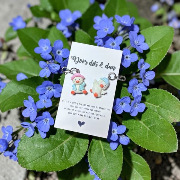 Pocket Hug door dik en dun eendjes