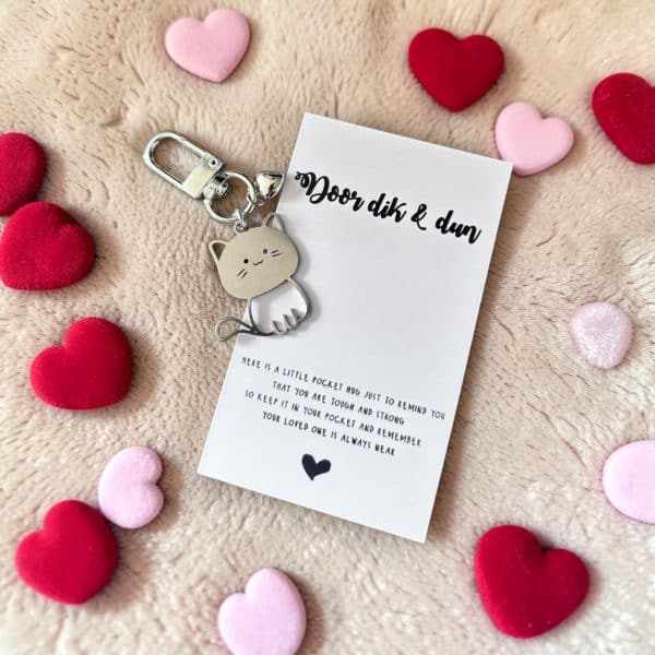 Pocket Hug Door dik en dun Lief poesje