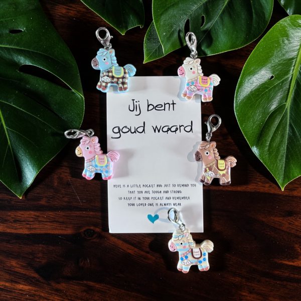 Pocket Hug Jij bent goud waard Paardje