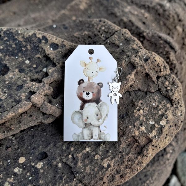 Pocket Hug Zilverkleurig Beertje