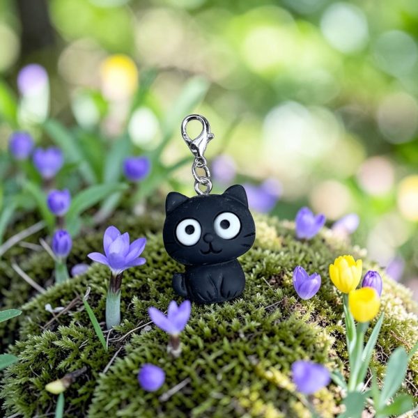 Pocket Hug Zwarte poes rood hart4