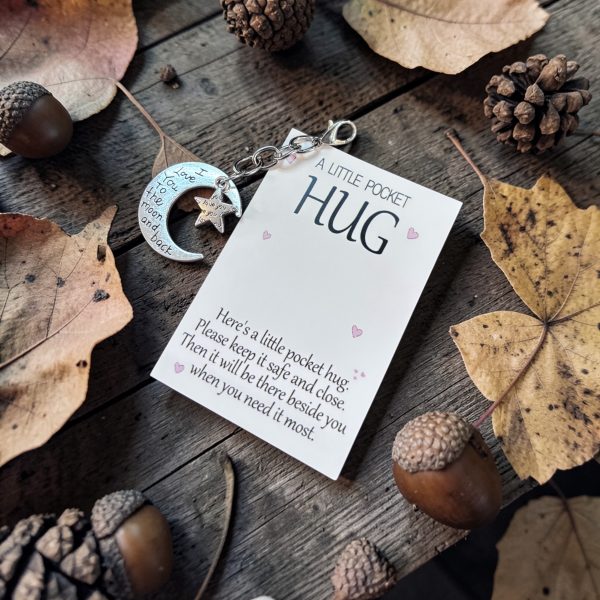 Pocket Hug I love you to the moon and back
